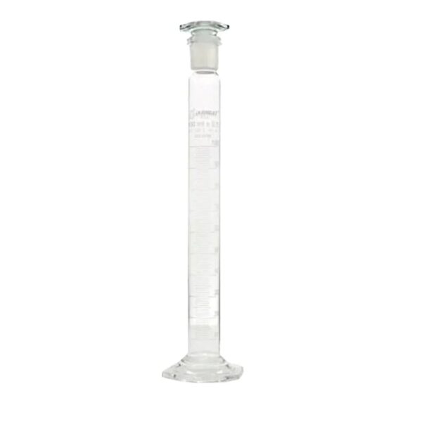 Proveta de Vidro 100ml com Base e Rolha de Vidro