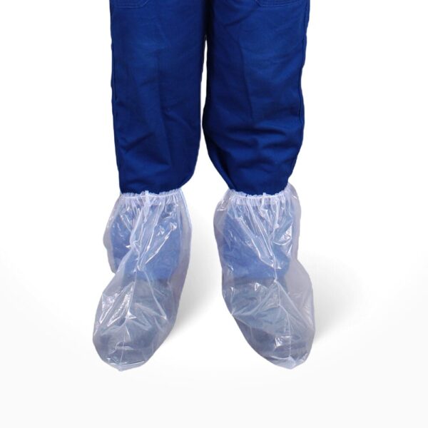 Bota Polietileno Com Elastico Impermeavel Transparente - 1000 Un. - Imagem 4