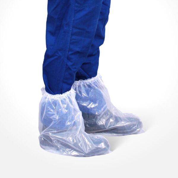 Bota Polietileno Com Elastico Impermeavel Transparente - 1000 Un. - Imagem 2