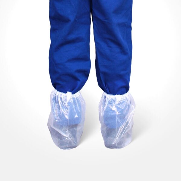Bota Polietileno Com Elastico Impermeavel Transparente - 1000 Un. - Imagem 3