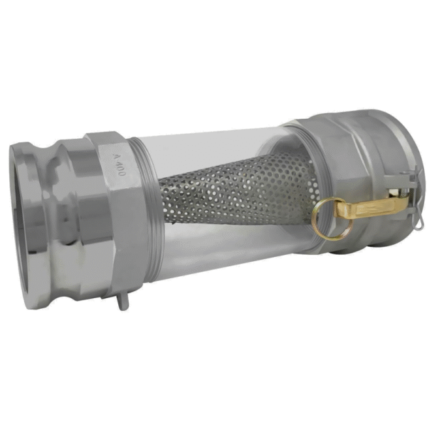 Kit Visor Tubular Policarbonato Transparente 4" com Filtro e Engates - Imagem 2